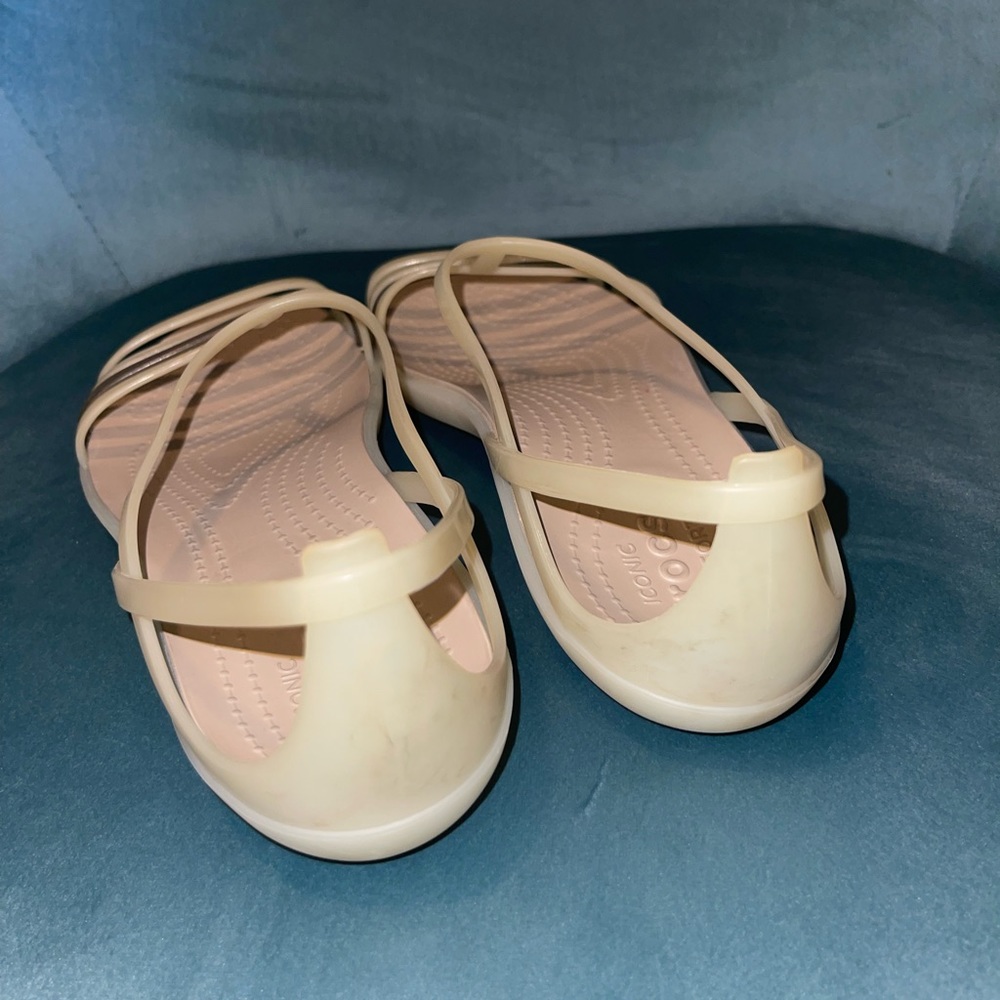 CROCS Beige and Brown Women's Sandals - Picture 4 of 4